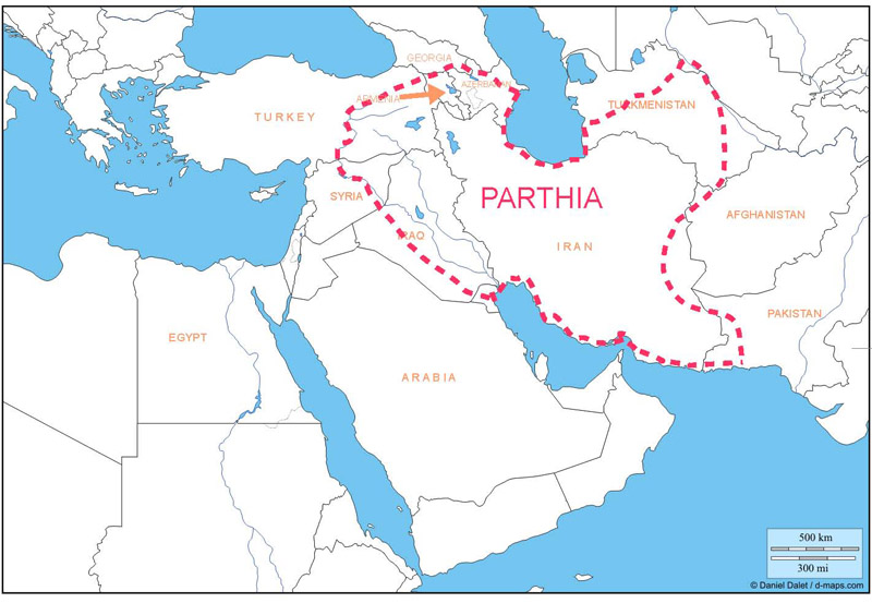 Map of Parthian Kingdom